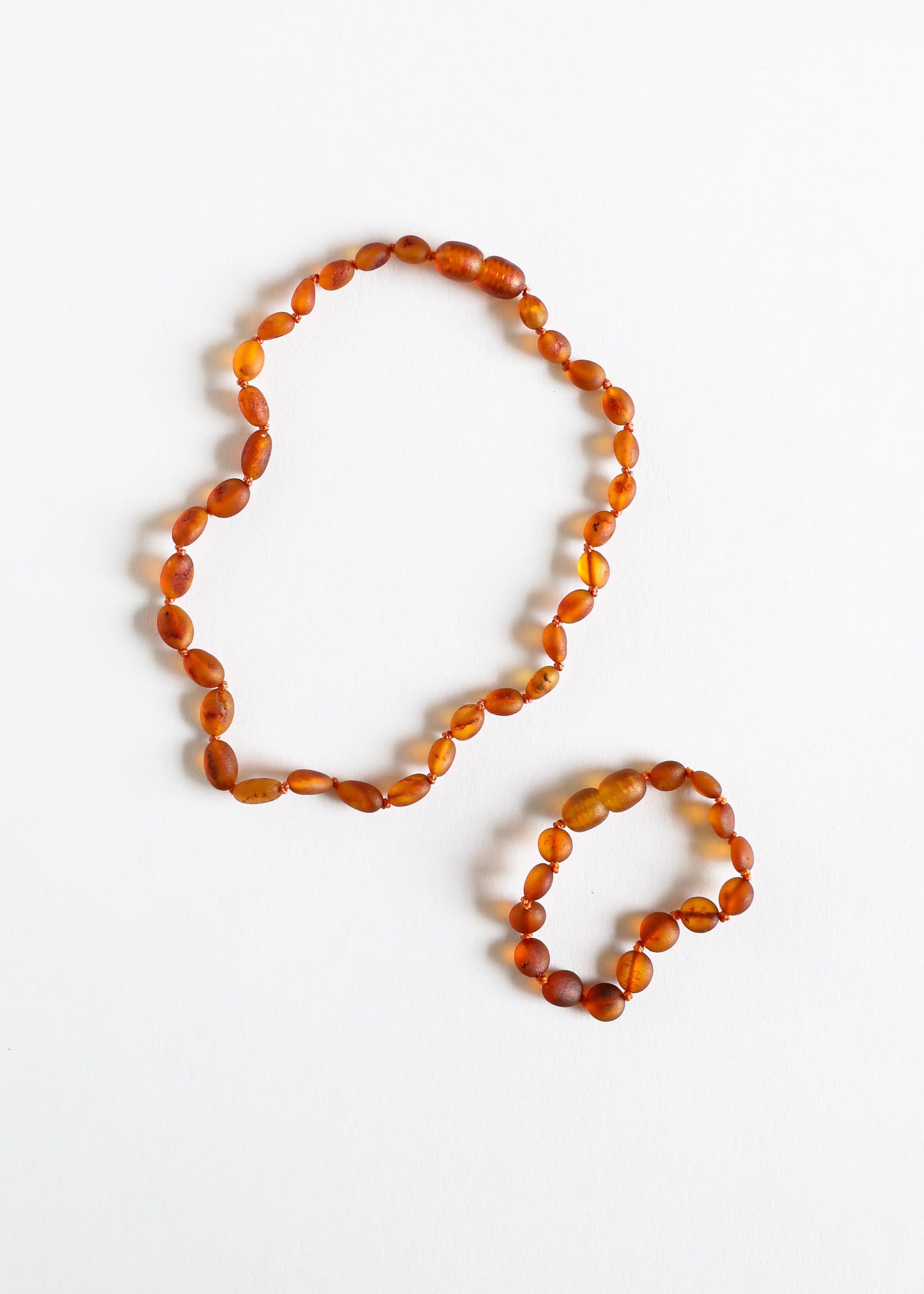 Raw Cognac Baltic Amber || Classic || Necklace