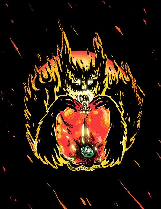 Brimstone Rimshot - Extra Hot Tahini & Roasted Red Pepper Sauce (9oz)