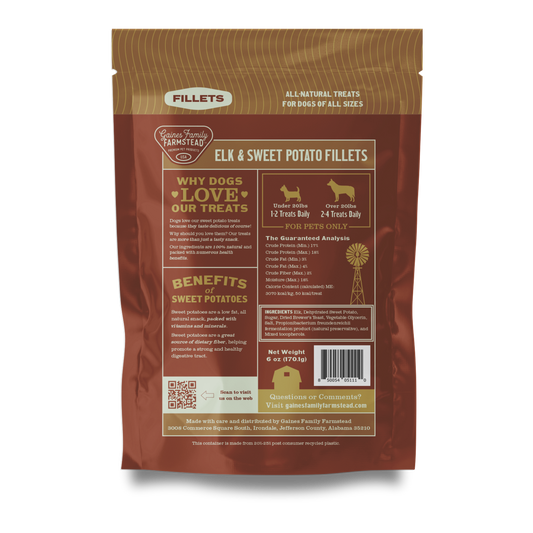 Elk and Sweet Potato Fillets