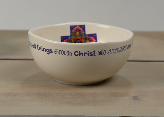 The Lanie Prayer Bowl - Colorful, Boho Style Inspiration | PrayerBowls | Philippians 4:13