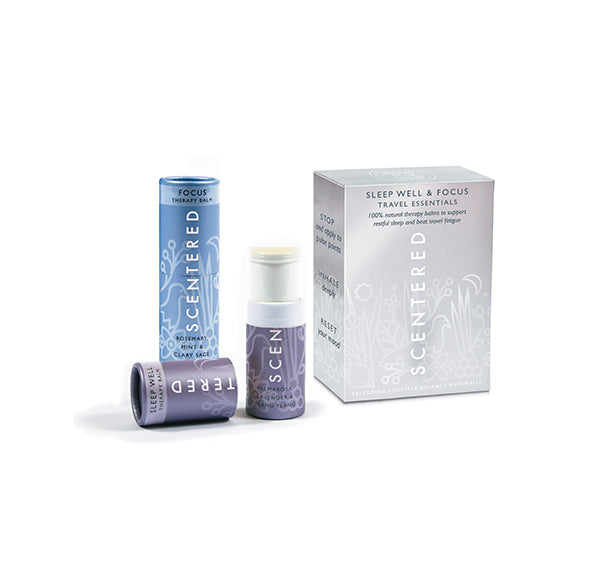 Travel Essentials Focus & Sleep Well Aromatherapy Balm Duo