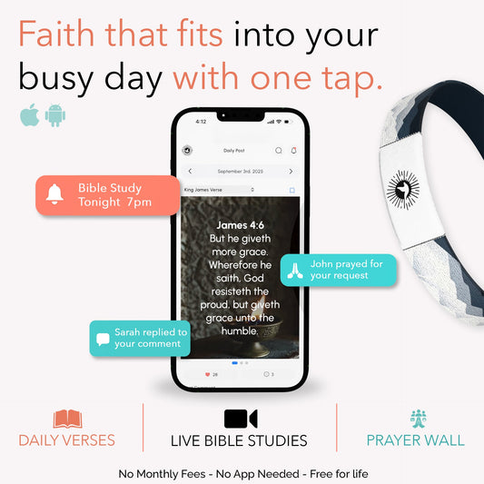 God's Greater Than Highs and Lows Bible Verse Bracelet