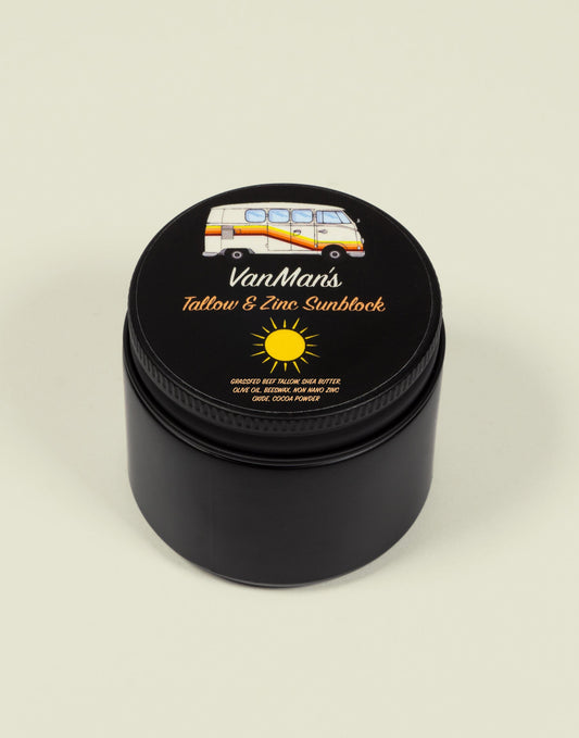 VanMan’s Tallow & Zinc SunBlock - 2 oz