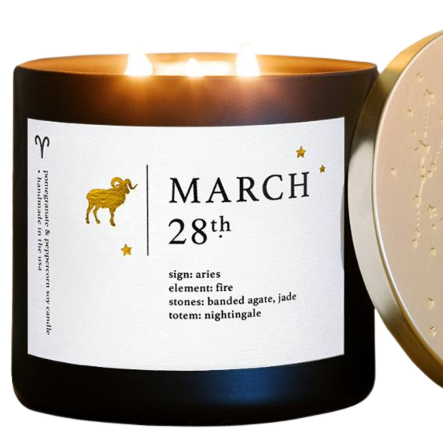 March Birthdate Zodiac Candles