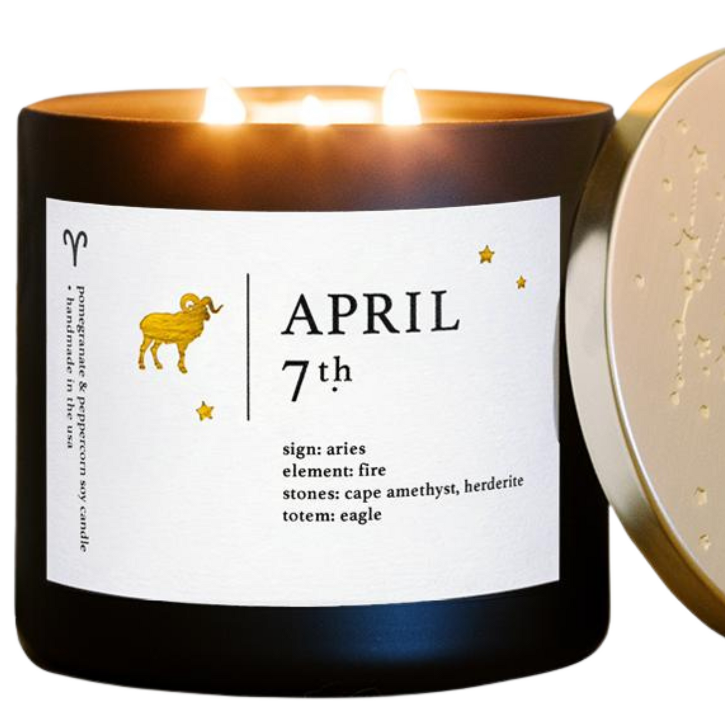 April Birthdate Zodiac Candles