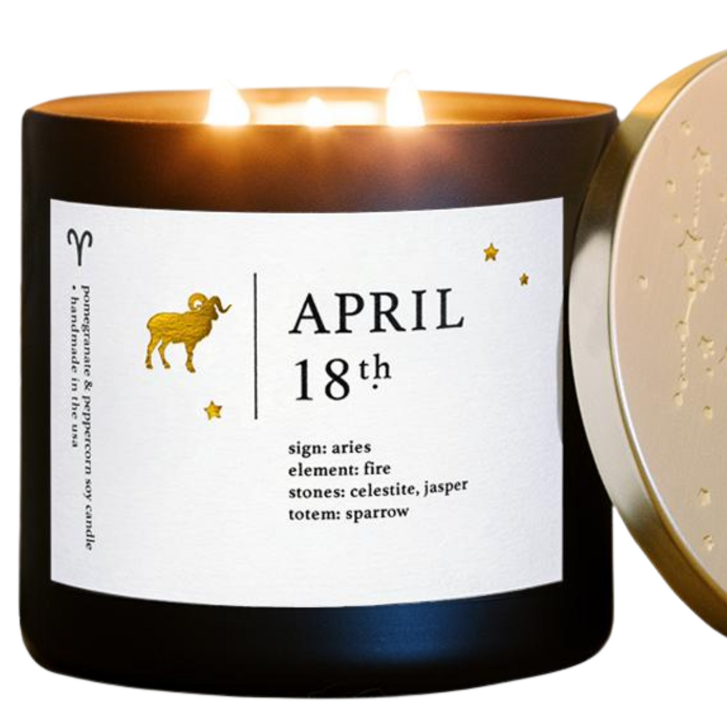 April Birthdate Zodiac Candles