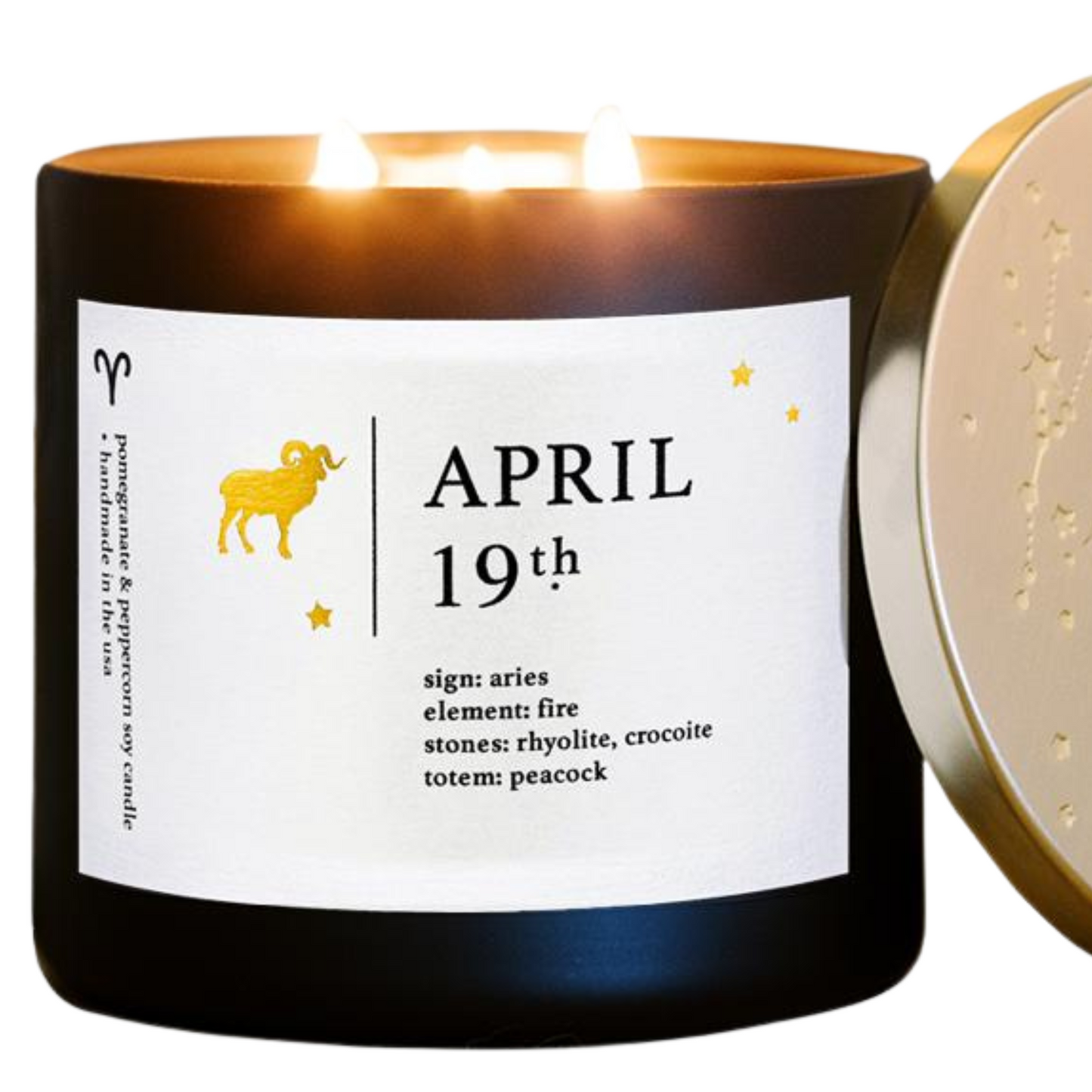 April Birthdate Zodiac Candles