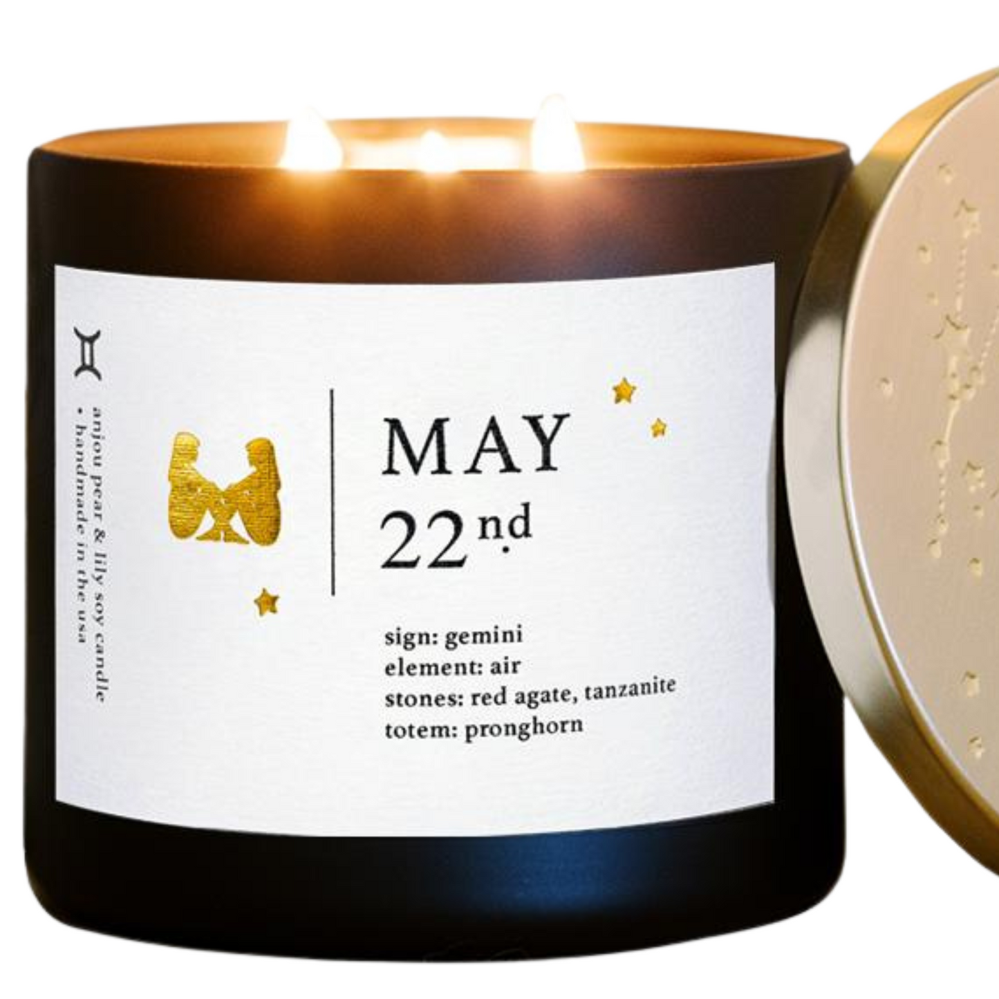 May Birthdate Zodiac Candles