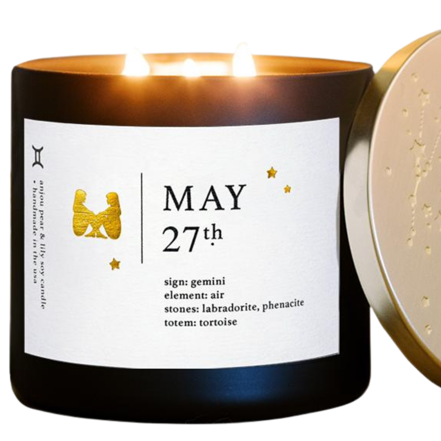 May Birthdate Zodiac Candles