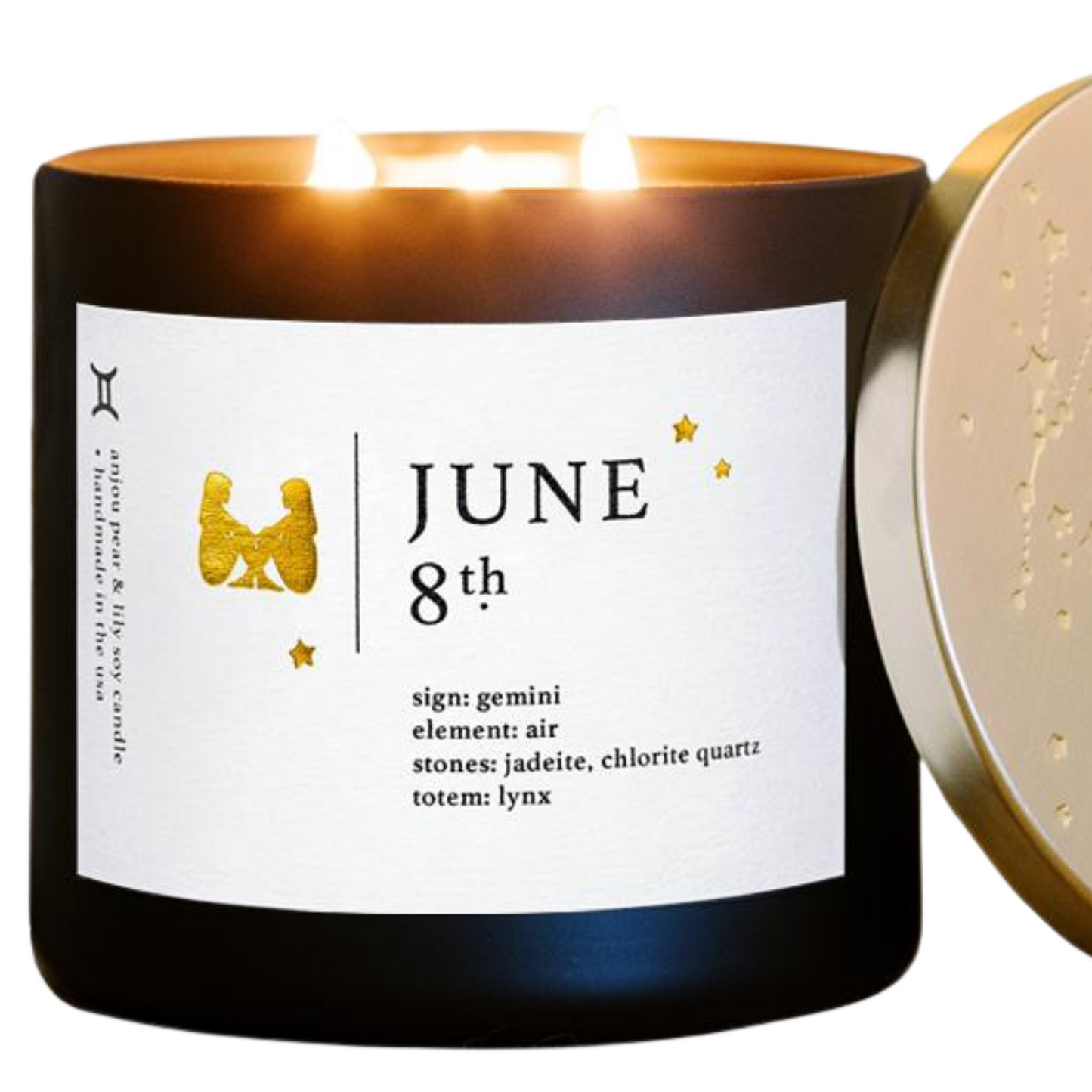 June Birthdate Zodiac Candles