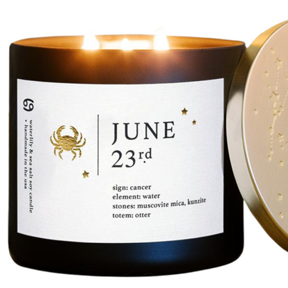 June Birthdate Zodiac Candles