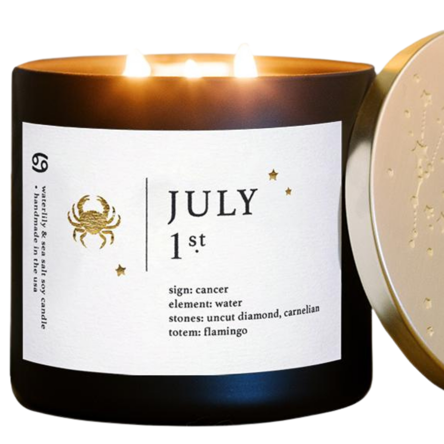 July Birthdate Zodiac Candles