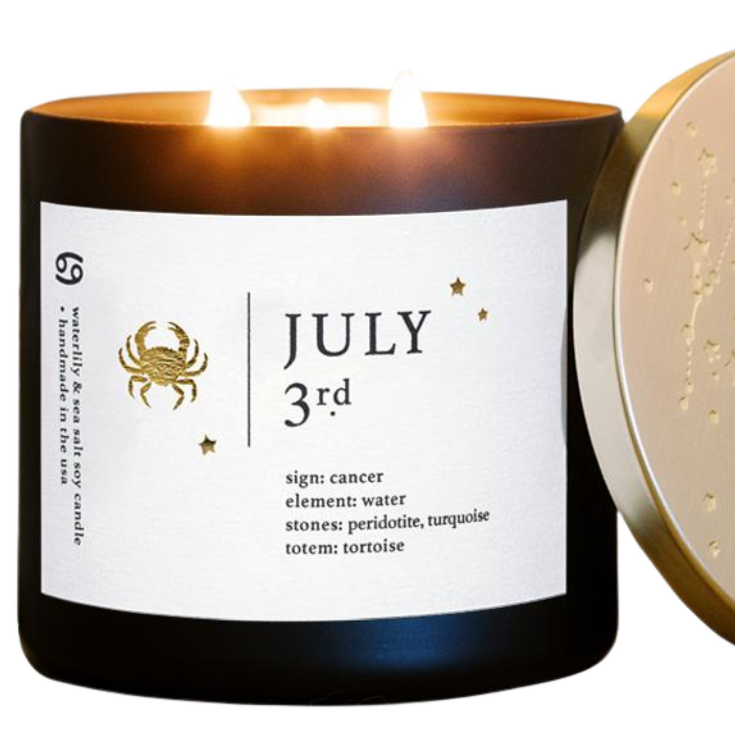 July Birthdate Zodiac Candles