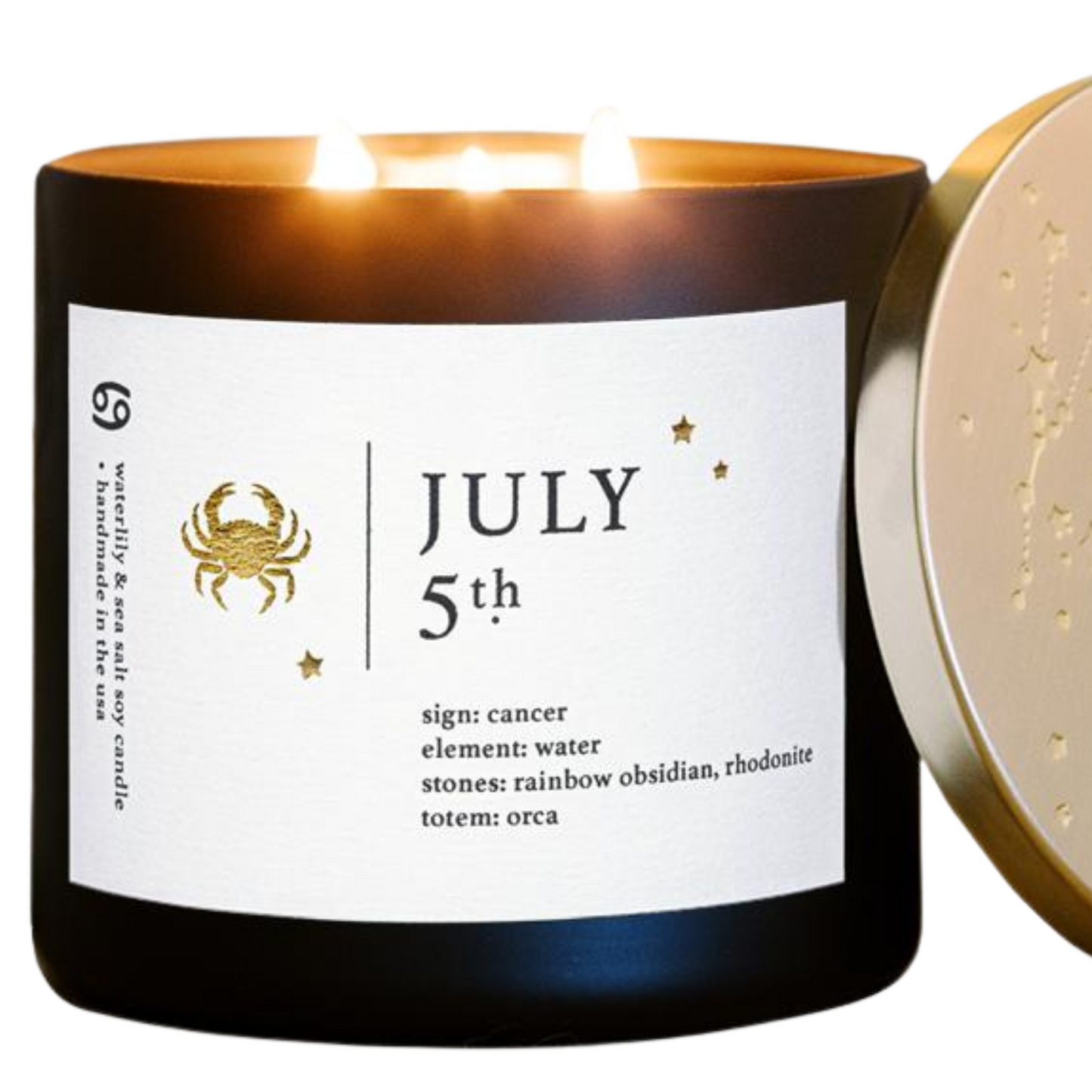 July Birthdate Zodiac Candles