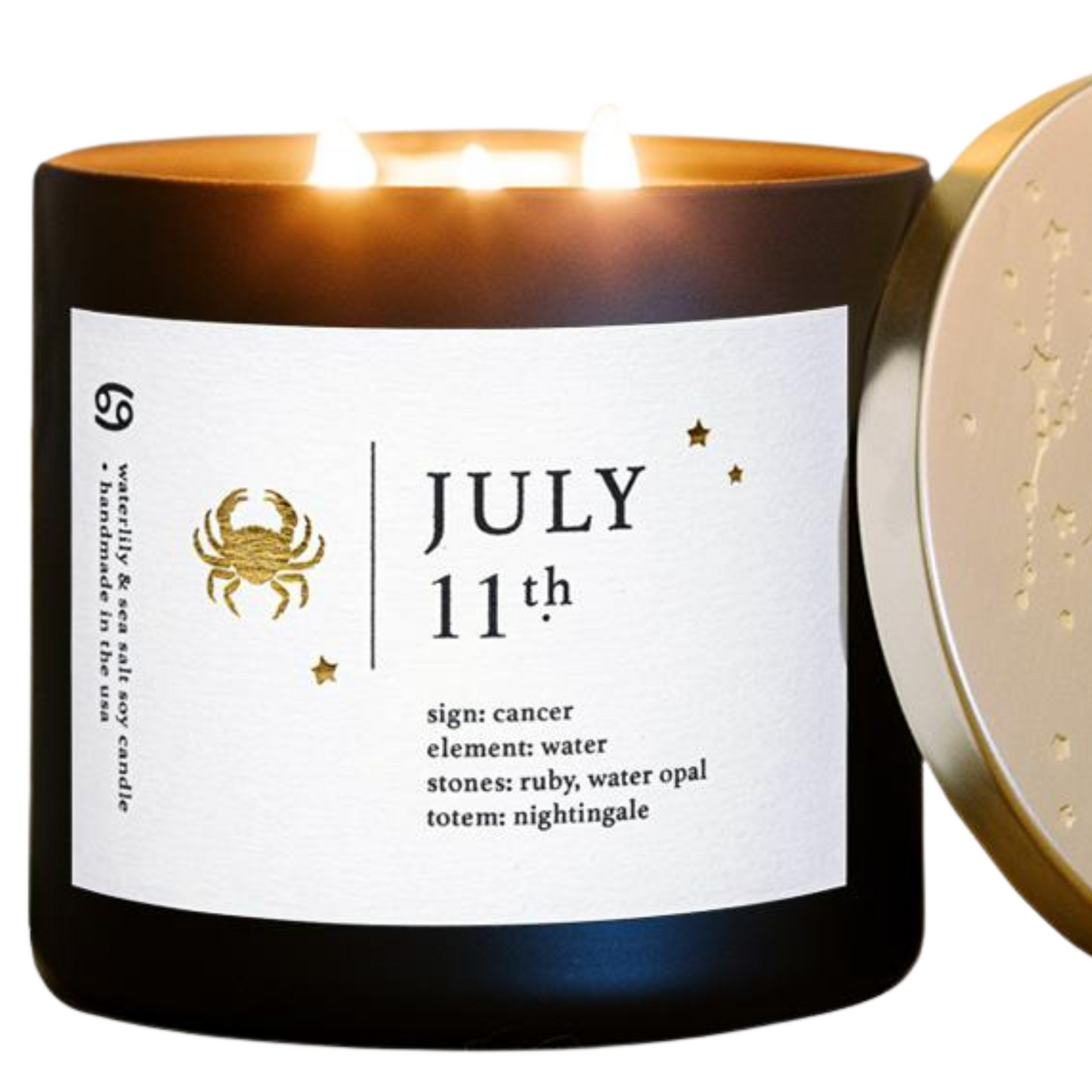 July Birthdate Zodiac Candles