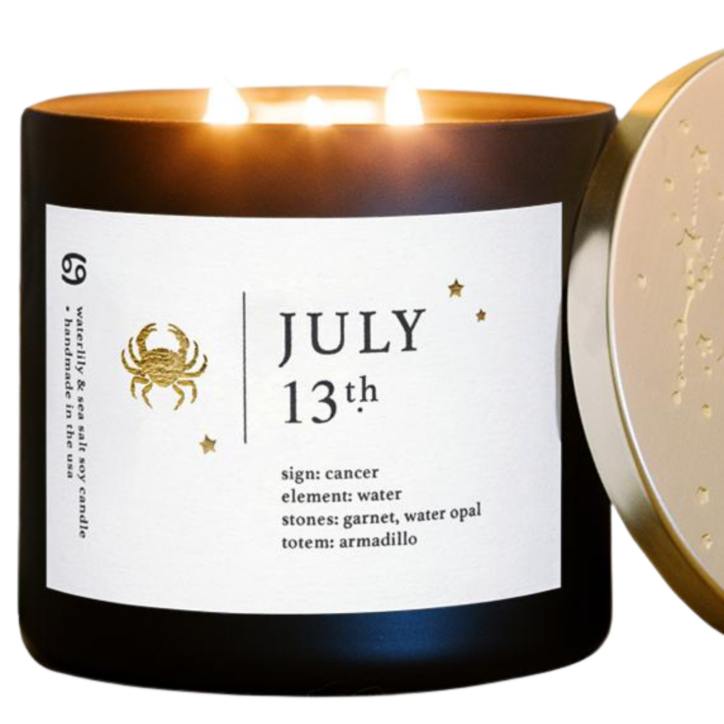 July Birthdate Zodiac Candles