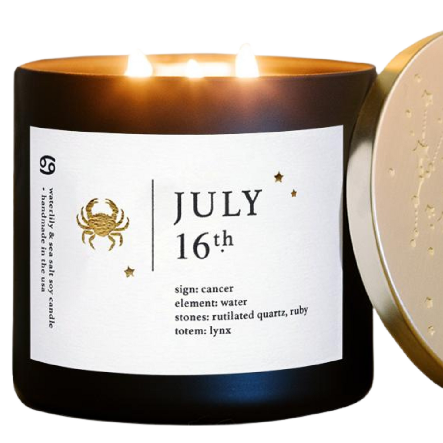 July Birthdate Zodiac Candles