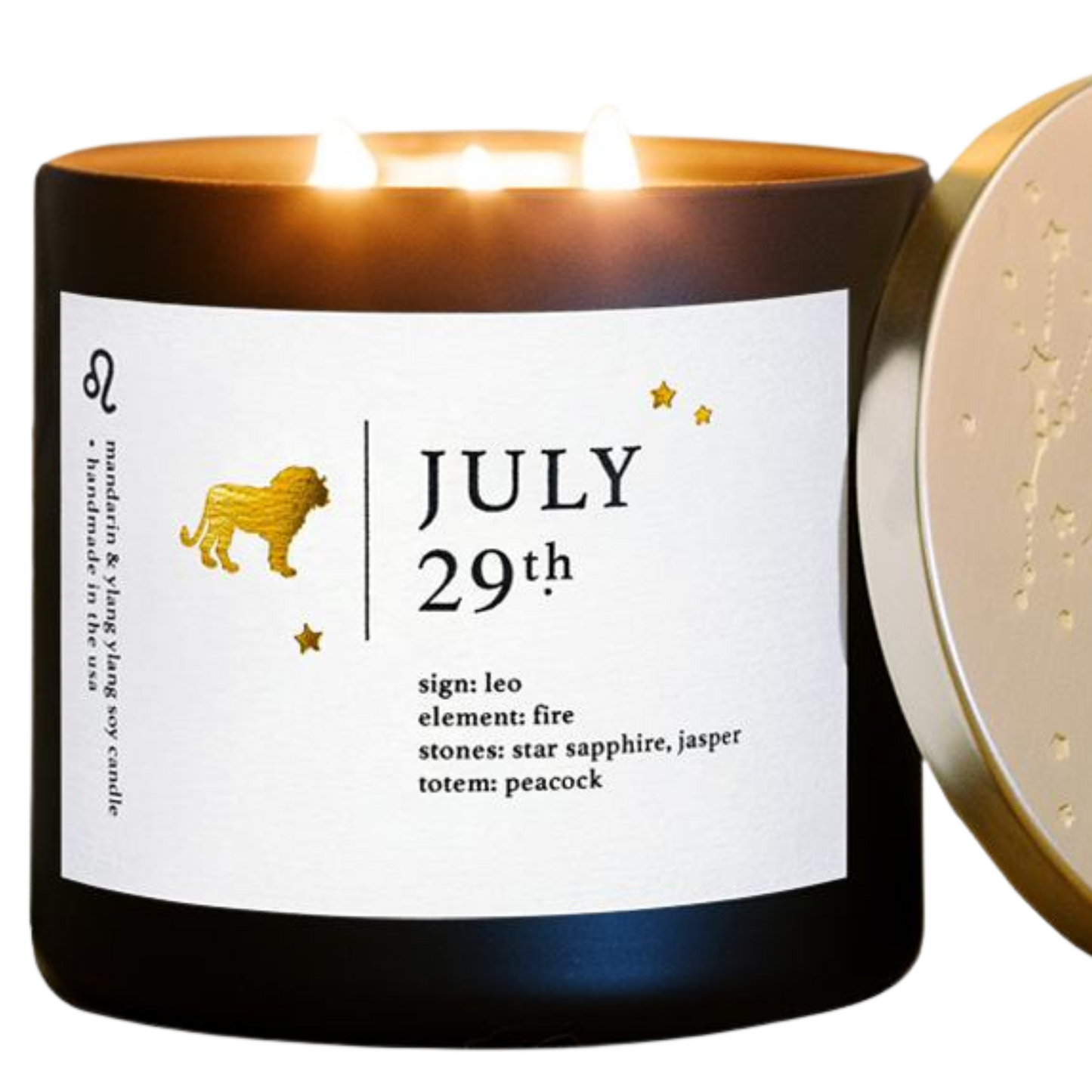 July Birthdate Zodiac Candles