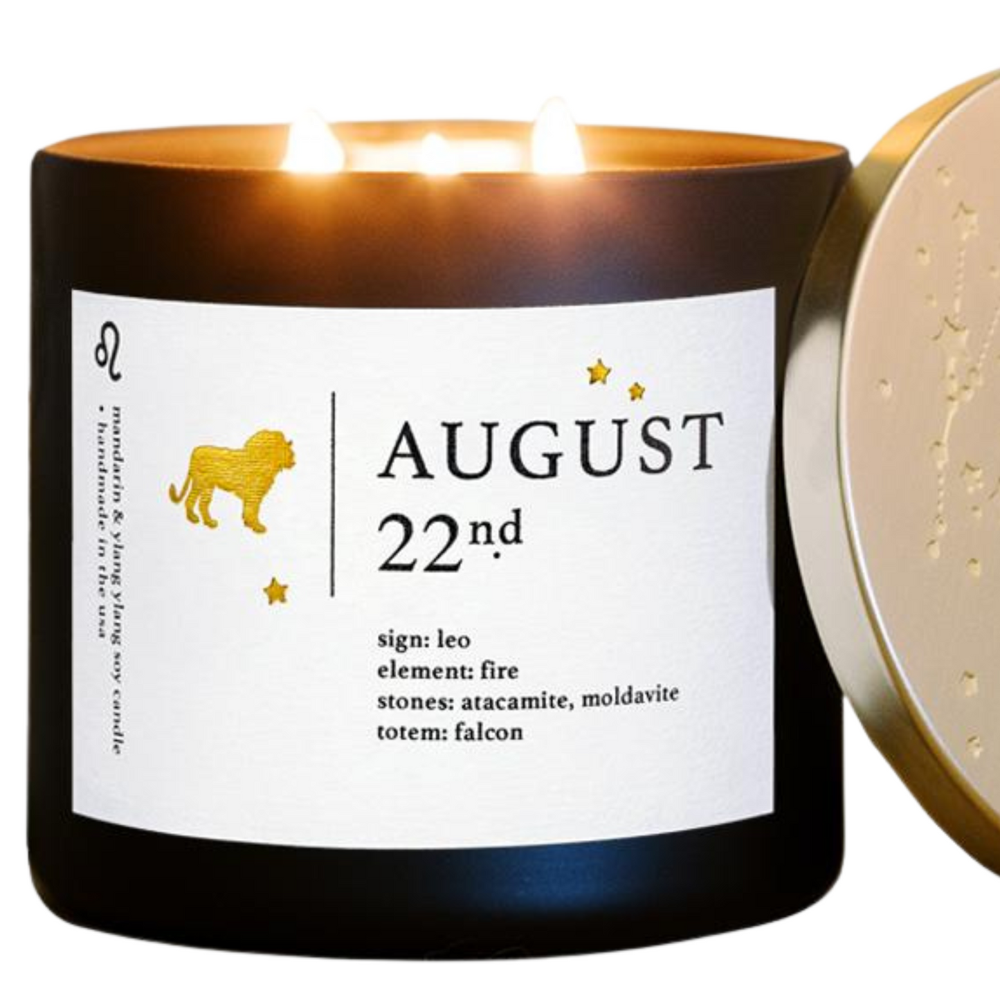 August Birthdate Zodiac Candles