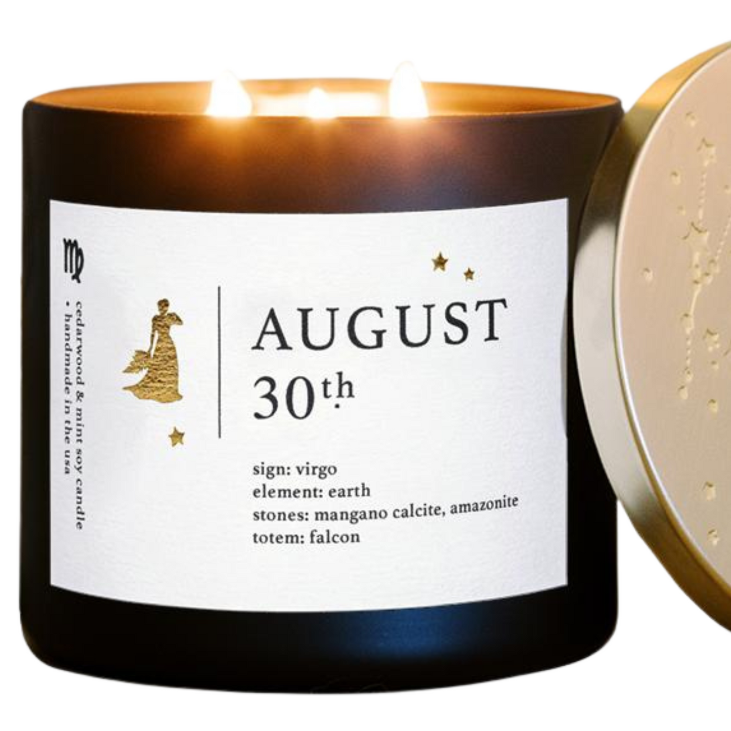 August Birthdate Zodiac Candles