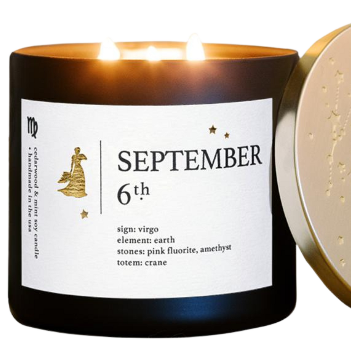 September Birthdate Zodiac Candles