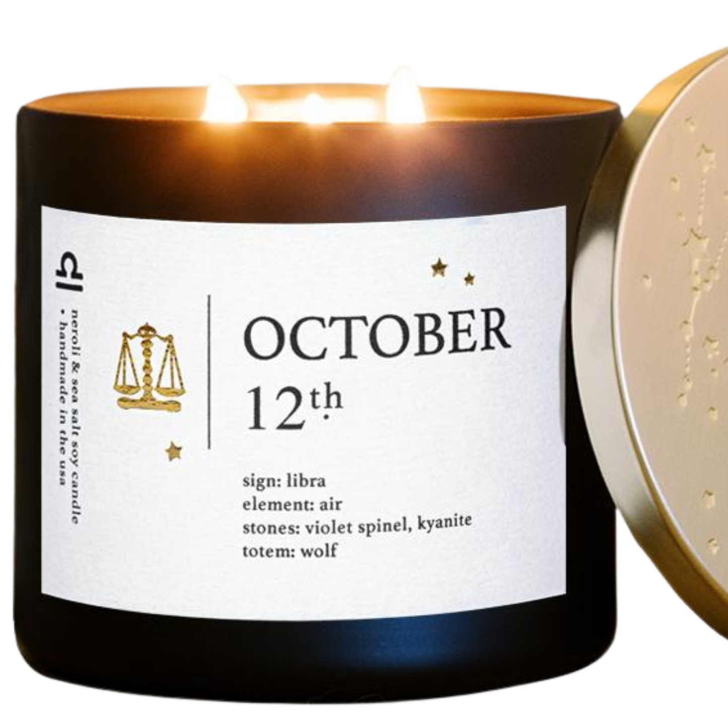 October Birthdate Zodiac Candles