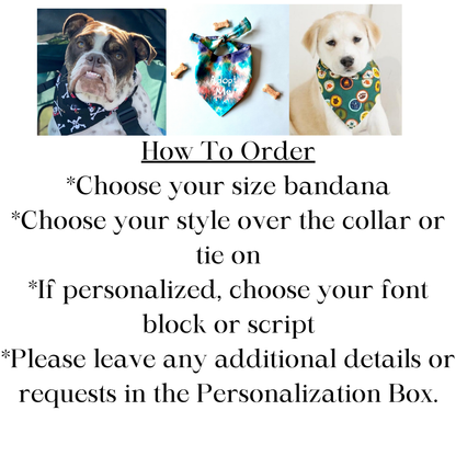 Boho Stripes Dog Bandana