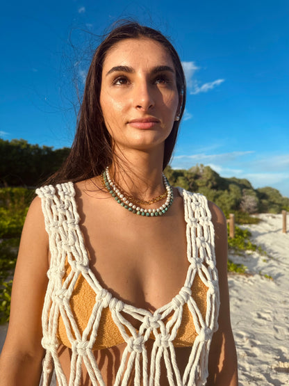 Pure Gemstone + Turquoise Jasper || Necklace