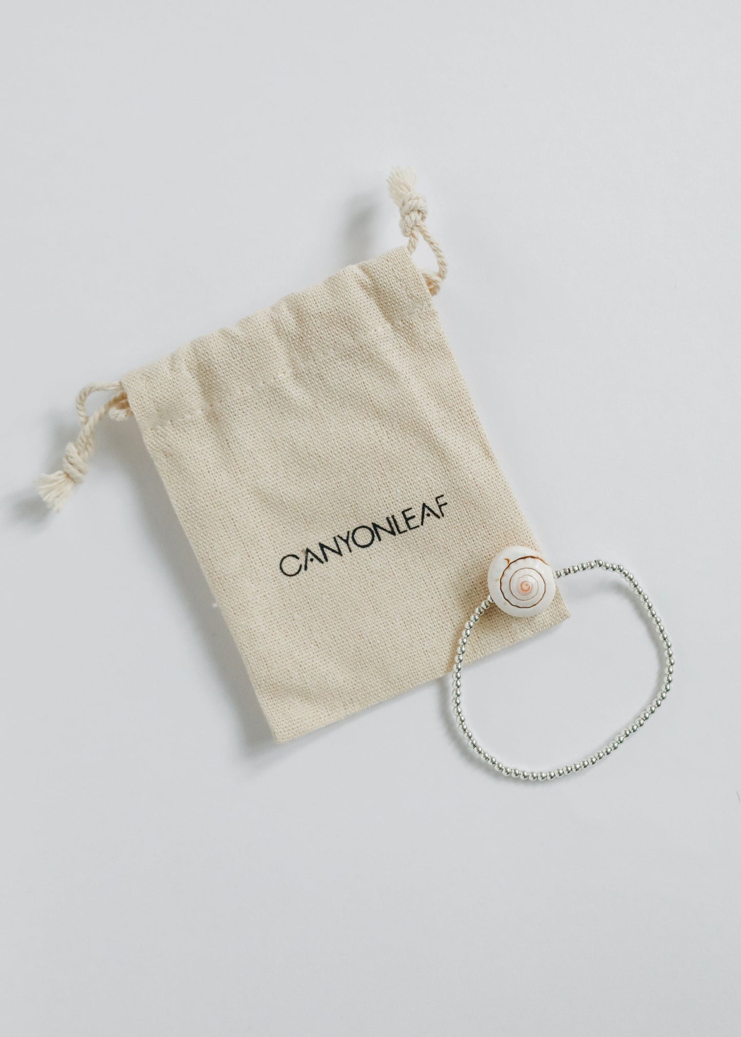 Sterling Silver + Sea Shell || Beaded Anklet or Bracelet