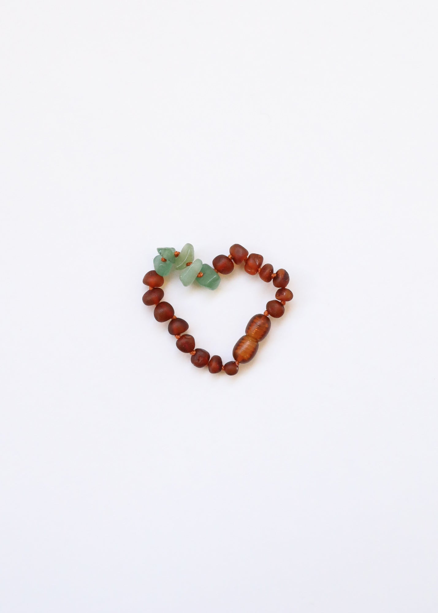 Raw Cognac Baltic Amber + Raw Aventurine || Anklet or Bracelet