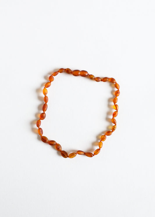 Raw Cognac Baltic Amber || Classic || Necklace