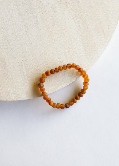 Raw Cognac Baltic Amber || Adult Bracelet