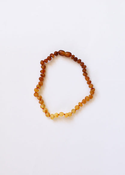Raw Baltic Amber + Sunflower || Necklace ||
