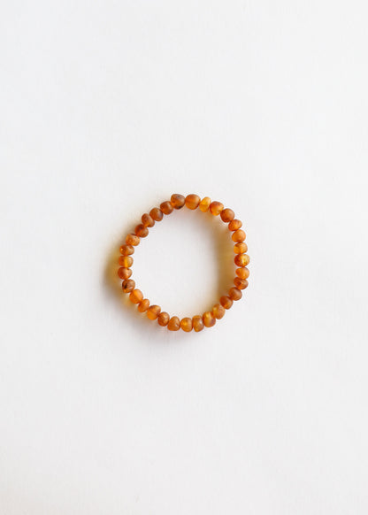 Raw Cognac Baltic Amber || Adult Bracelet