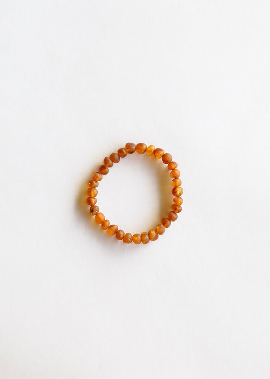 Raw Cognac Baltic Amber || Adult Bracelet