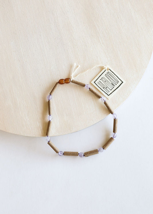Hazelwood + Amethyst Necklace