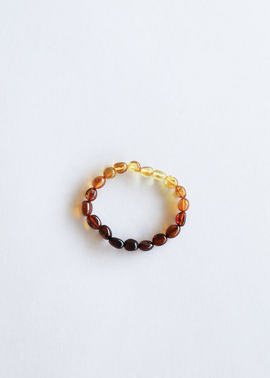 Polished Ombre Baltic Sea Amber || Adult Bracelet