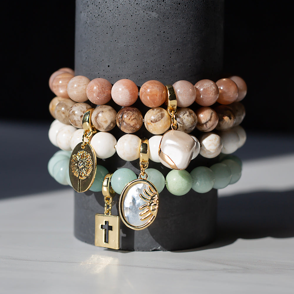 Cross Charm, Mother of Pearl