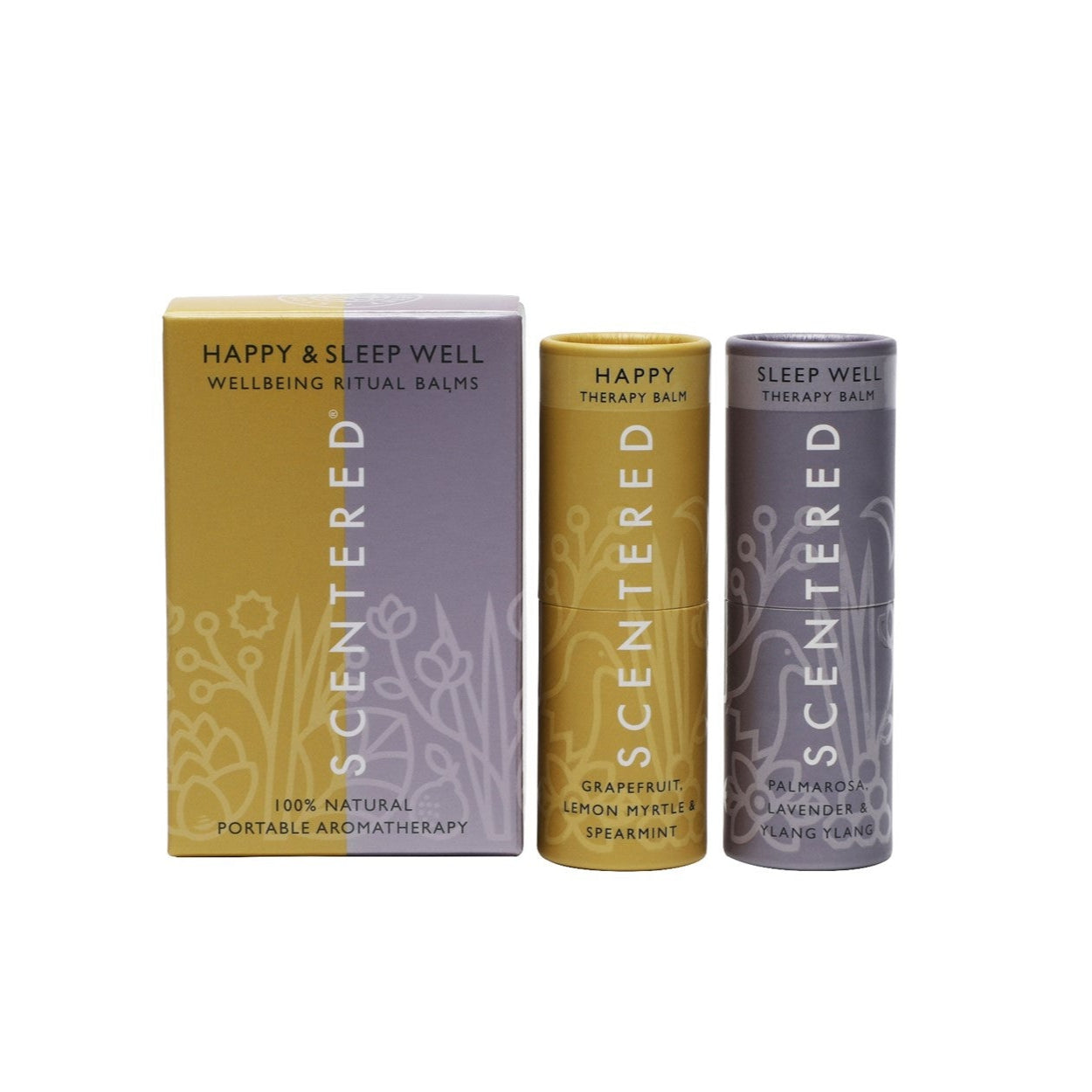 Happy & Sleep Well Aromatherapy Balm Duo