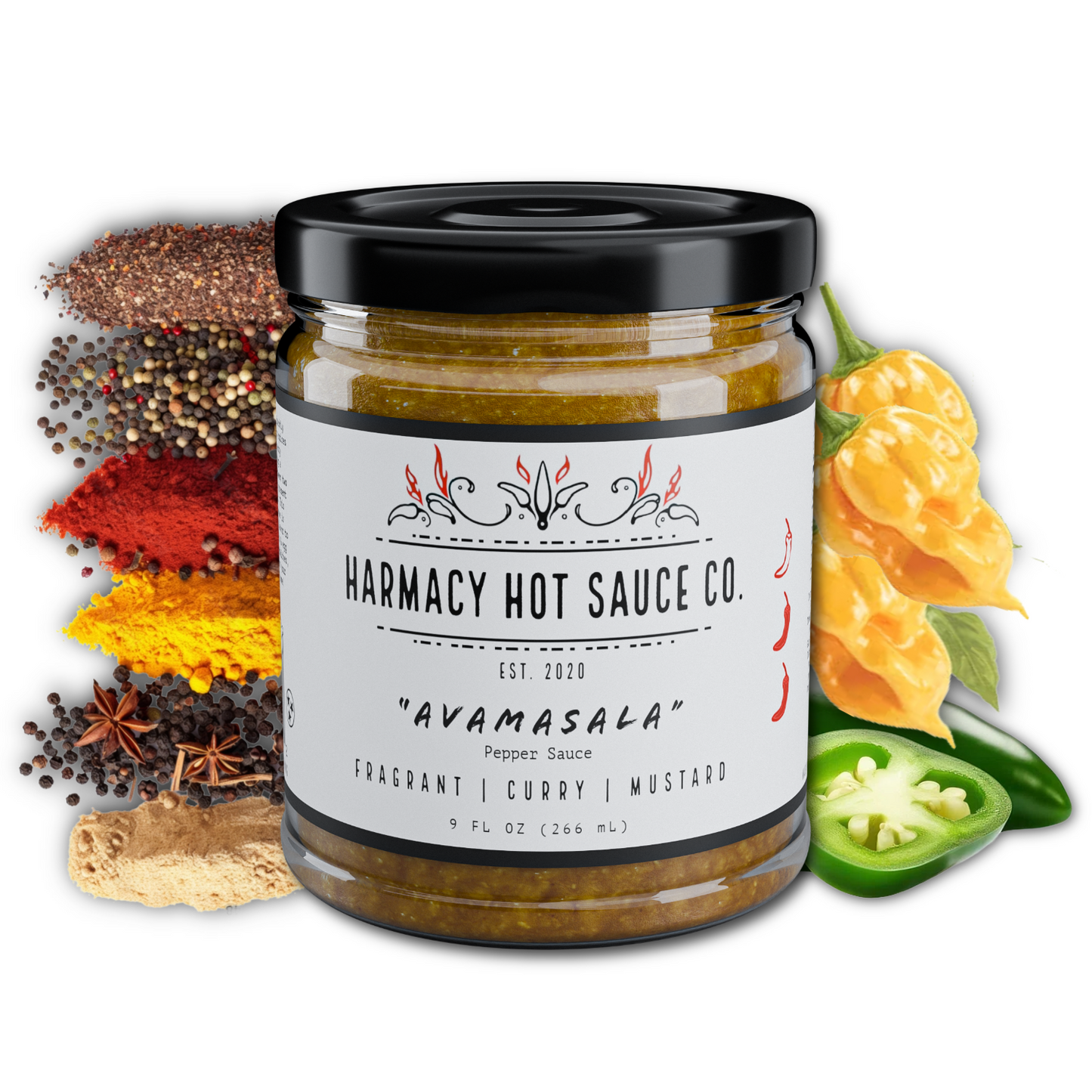 Avamasala - Curry Mustard Pepper Sauce (9oz)