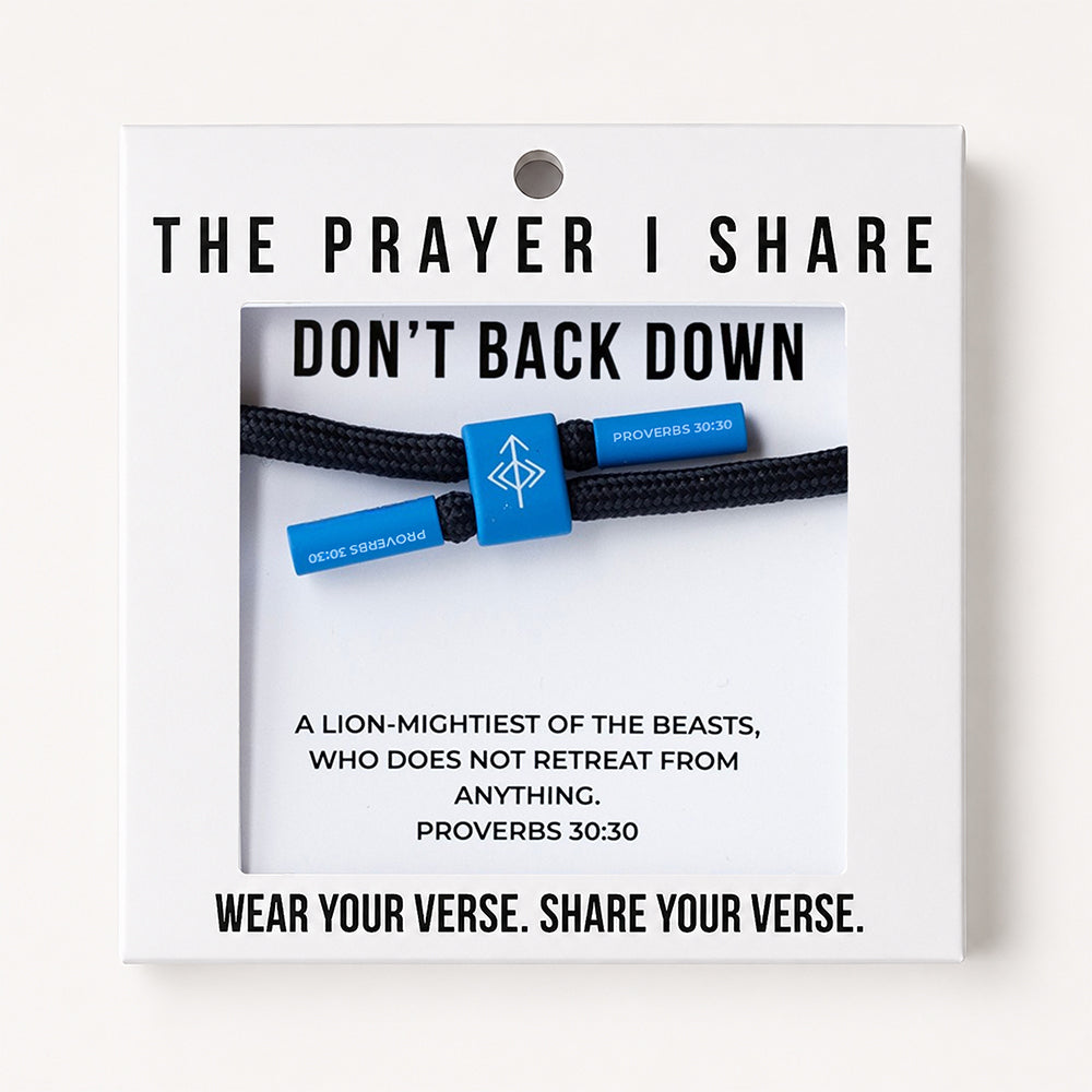 Don't Back Down, Proverbs 30:30