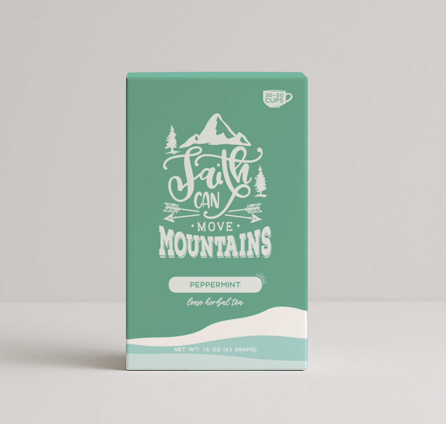 Bible Verse Tea "Faith Can Move Mountains" Peppermint Tea