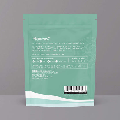 Bible Verse Tea "Faith Can Move Mountains" Peppermint Tea