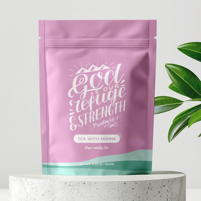 Bible Verse Tea "God Is Our Refuge" Tea With Nonna