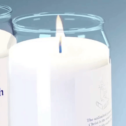 Life Bible Candle - Coconut, Lime & Verbena Scent with Hidden Verses