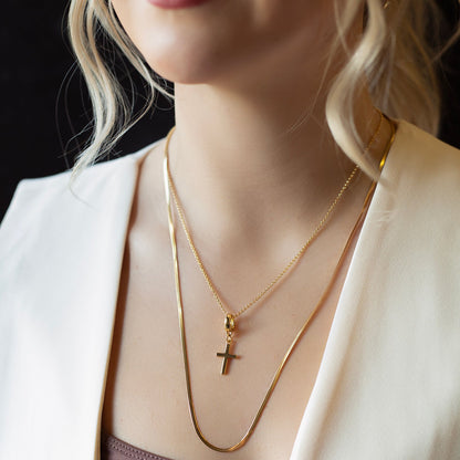 Cross Charm, Gold