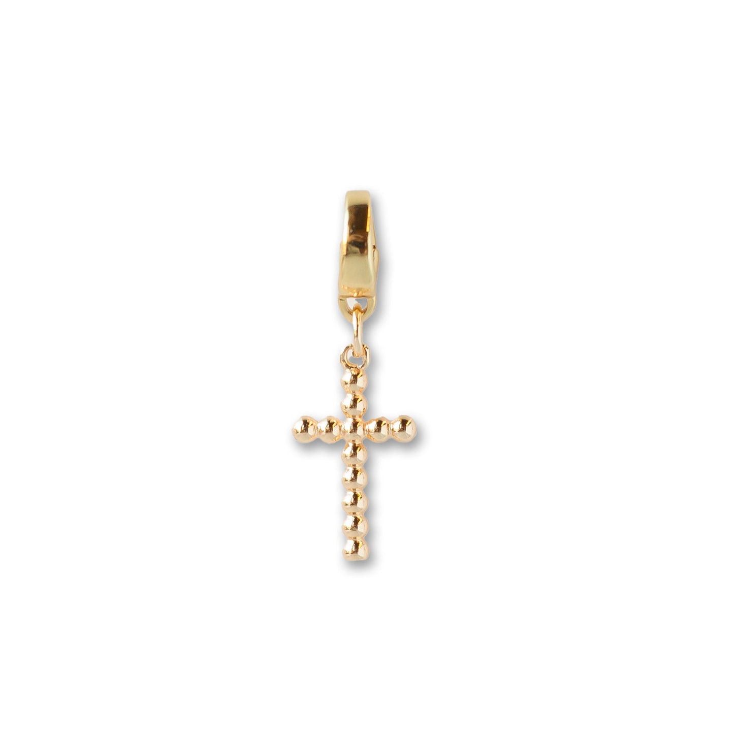 Dot Cross Charm, Gold