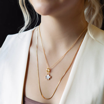 Cross Charm, Mother of Pearl