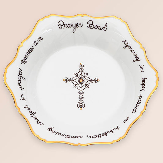 The Celeste Prayer Bowl -Romans 12:12 | PrayerBowls