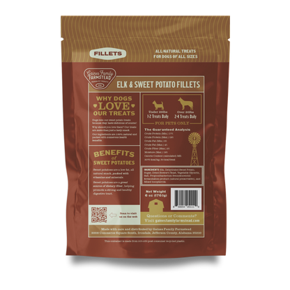 Elk and Sweet Potato Fillets